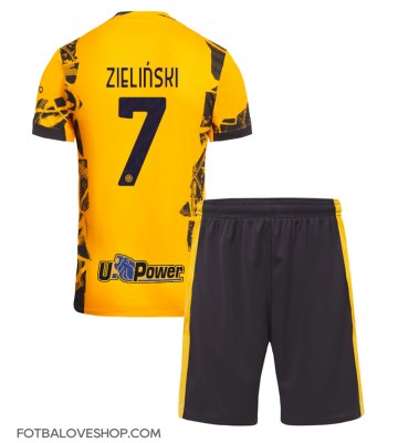Inter Milan Piotr Zielinski #7 Dětské Alternativní Dres 2024-25 Krátký Rukáv (+ trenýrky)